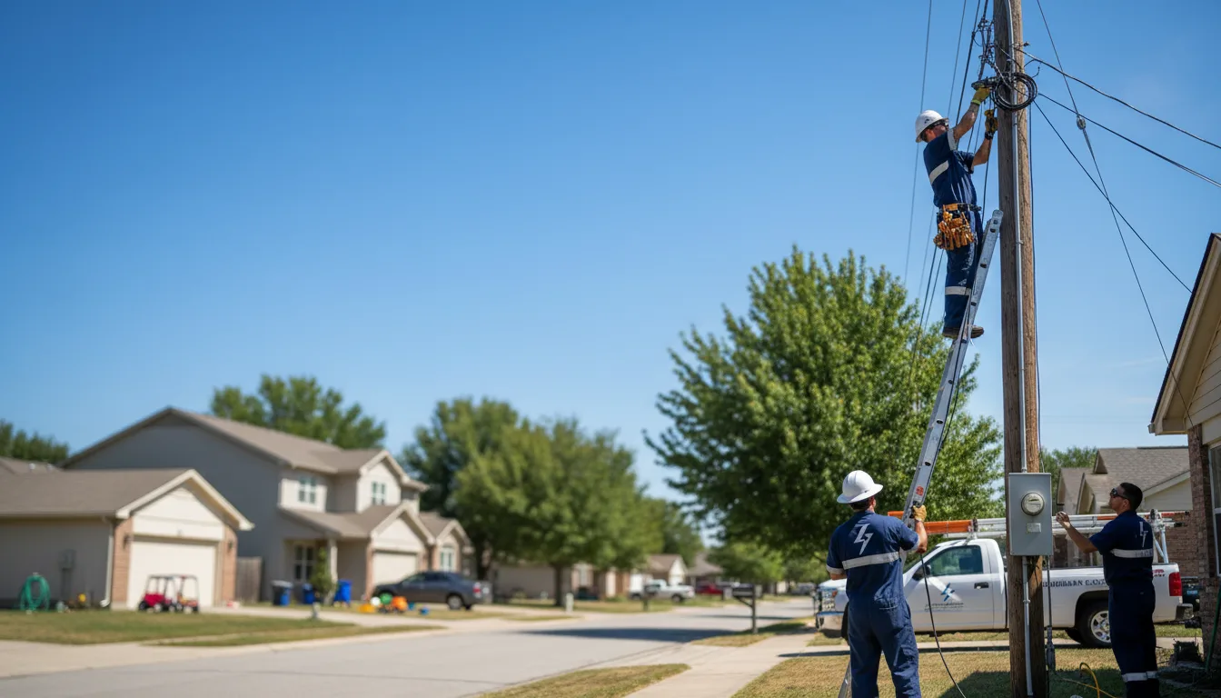 Residential electrician providing installation services in Burdine, KY